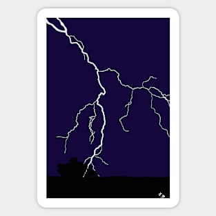 Lightning storm Sticker